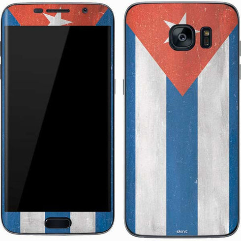 Cuban Flag Distressed Galaxy S7 Skin